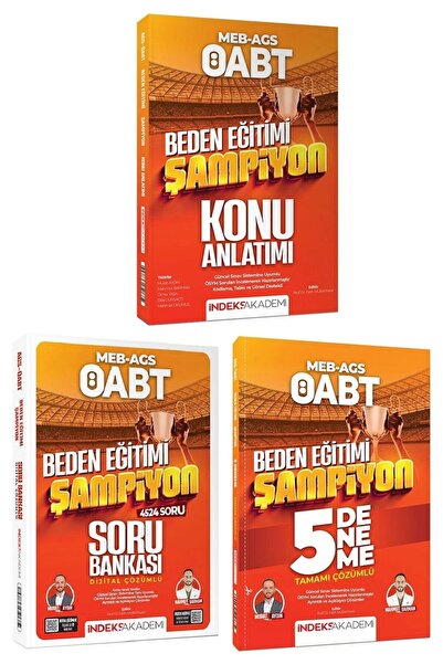 İndeks Akademi 2026 ÖABT MEB-AGS Beden Eğitimi Şampiyon Konu Anlatımı + Soru ...