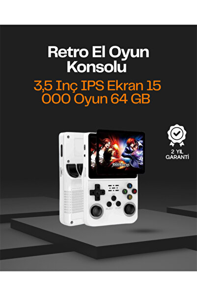 Lisinya Taşınabilir Retro Oyun Konsolu – 15.000 Oyun, 64 GB Depolama, IPS Ekran -