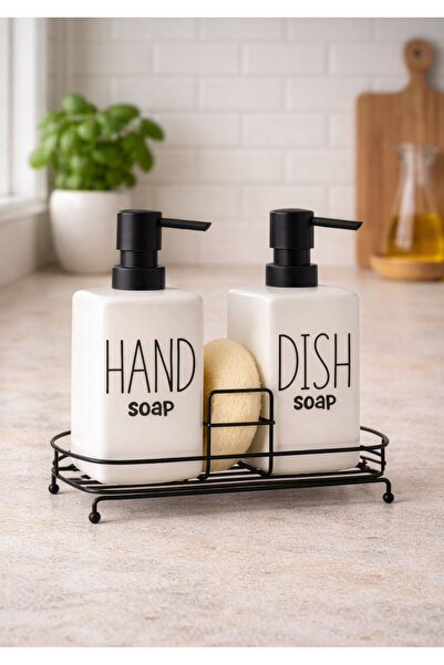 Pembelia Life 2’li Standlı Süngerli Fenomen Pinterest Model Sabunluk Mutfak B...