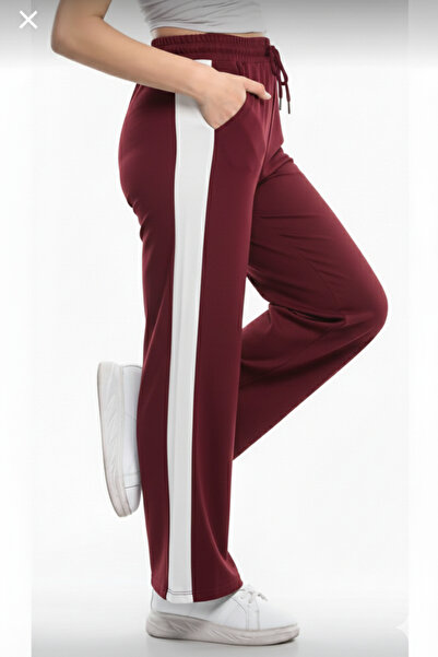 PEKA Γυναικεία αθλητικά παντελόνια υψηλής ποιότητας σε μπορντό χρώμα με λεπτο...