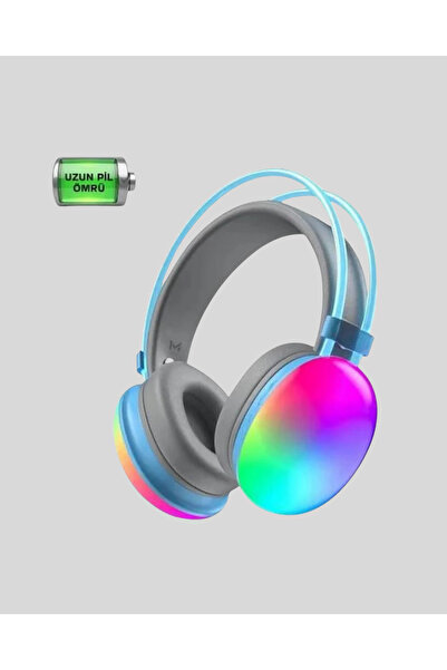 fantastik store 40mm Sürücülü RGB Kablosuz Kulaklık – Oyun ve Müzik için - Li...