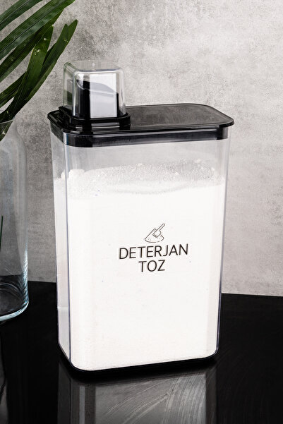 dnshome Deterjan Saklama Kabı Kendinden Ölçekli Etiket Hediyeli Saklama Kutus...