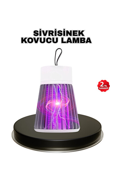 Lisinya Mor Işıklı Şarjlı Böcek Öldürücü Lamba – Ev, Balkon ve Kamp Kullanımı...