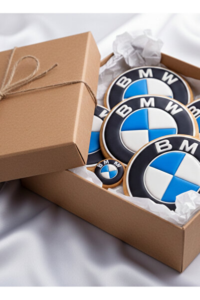 Maku home Kişiye Özel/Sevgililer Günü / Doğum günü/ BMW logolu Kurabiye Seti ...