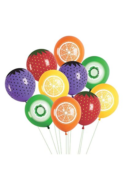 OEM Baloane de Petrecere Colorate cu Model Fructe de Vara 30cm - 10buc