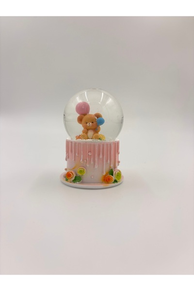 GIFT Mini Boy Ayıcık Işıklı Kar Küresi
