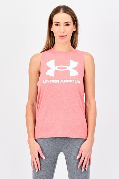 Under Armour Women Loose Fit Sleeveless Training Tank Top, Coral