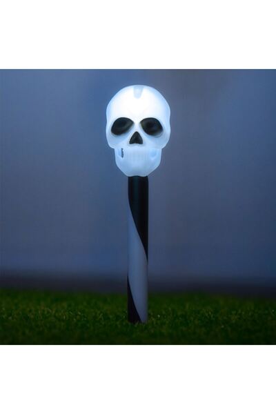 OEM Felinar Solar de Haloween Stick Portocaliu Negru Alb Dovleac Craniu 35.5cm