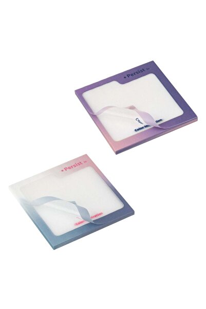 OEM Notite Adezive Transparente din Plastic cu Margine Mov cu Glitter 7.5x7.5...