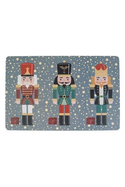 OEM Christmas Plate Holder with Nutcracker Pattern 43.5x28.5cm