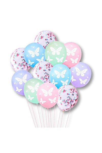 OEM Baloane de Petrecere Metalizate Diferite Culori Fluturi Transparente Conf...