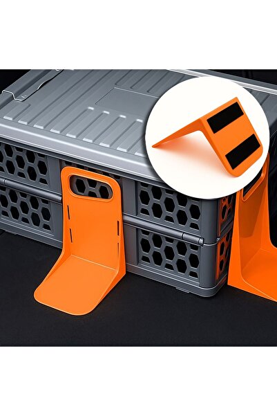 OEM Orange Plastic Organizer Holder with Seat for Trunk 14x11.5x19cm