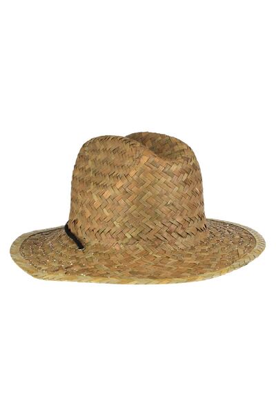 OEM Unisex Brown Farmer Hat with Black Lace
