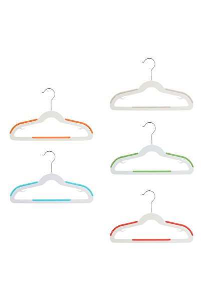 OEM Εκρού Κρεμάστρες Διαφορετικών Χρωμάτων Αντιολισθητικές για Παιδιά 32cm - ...