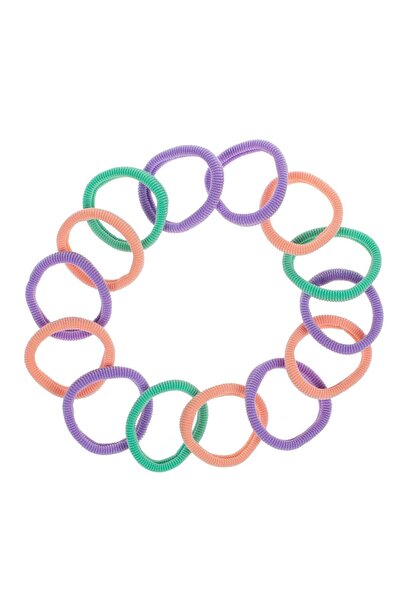 OEM Elastice Par Frotte Lila Somon Verde pentru Femei - 14buc