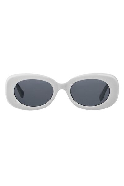 OEM Sunglasses with White Frame & Dark Lenses for Women