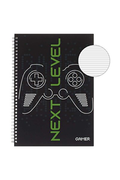 OEM Caiet Studentesc A4 Dictando Coperta Verde Gamer cu 2 Subiecte & Spirala ...