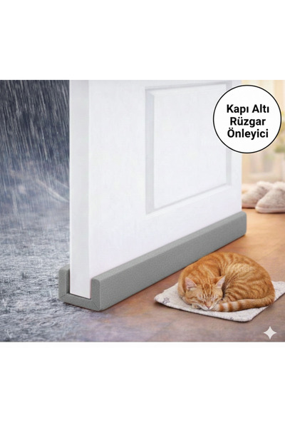 baffhome Kapı Altı Rüzgar Önleyici Isı Yalıtım Süngeri Eşik Altlığı Stoper Rü...
