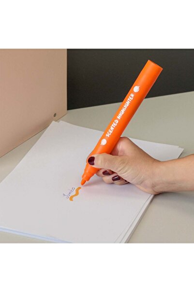 OEM Large Orange Scented Highlighter with Orange Flavor 23cm