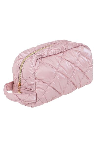 OEM Λαμπερό Κόκκινο Πορτοφόλι με Καπιτονέ Σχέδιο 23x13x14εκ.