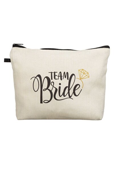 OEM Beige wallet "Team Bride" 25x5x18cm