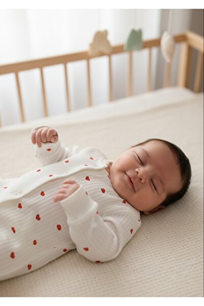 O&G Collection بدلة أطفال من القطن بنسبة 100% بنقشة قلب