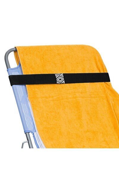 OEM Curea Neagra Aztec Fixare Prosop de Plaja 100x5cm