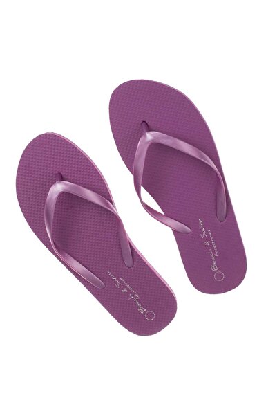 OEM Lilac Beach Slipper with Embossed Sole & Strap for Women 38-39