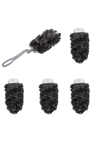 OEM Black Spatula with Handle & 5 Refills 18cm - 6pcs