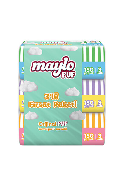 Maylo Puf Çek Al Mendil 3 x 150"li