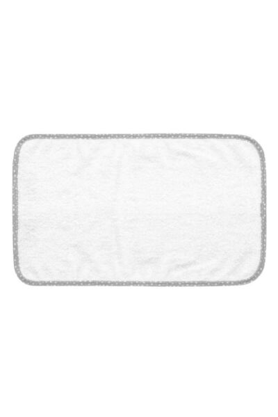 OEM White Cotton Towel with Grey Edge for Face 50x30cm