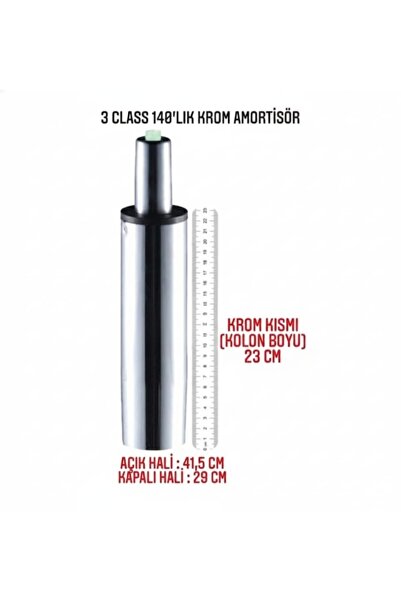 sandofis 140'lık Krom Sekreter Koltuğu Amortisörü(3 Class)