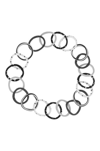 OEM Elastice Par Frotte Negre Stele Dungi Buline Argintii pentru Copii - 20buc