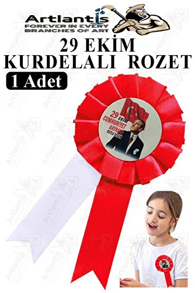 Artlantis 29. oktobar Ataturk traka značka 1 komad crveno-bela značka za reve...