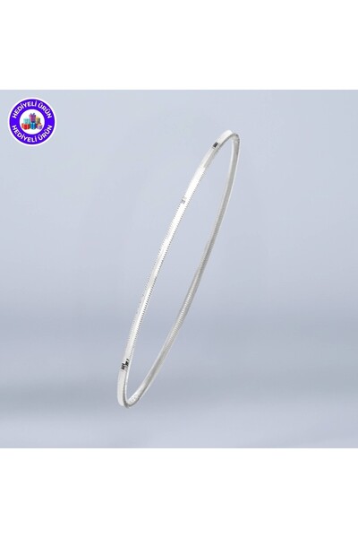 eGumus E-Gümüş 925 Ayar Gümüş Kadın Ajda Yatırımlık Bilezik(RAY)