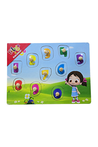 direkstoktan Tutmalı Puzzle Ahşap Oyuncak / Rakamlar / Niloya Play and Learn ...