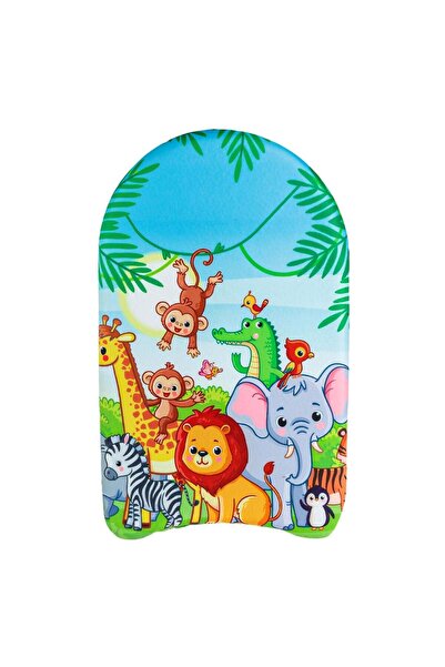 OEM Placa Inot Bleu Verde cu Animale din Jungla pentru Copii 45x27cm
