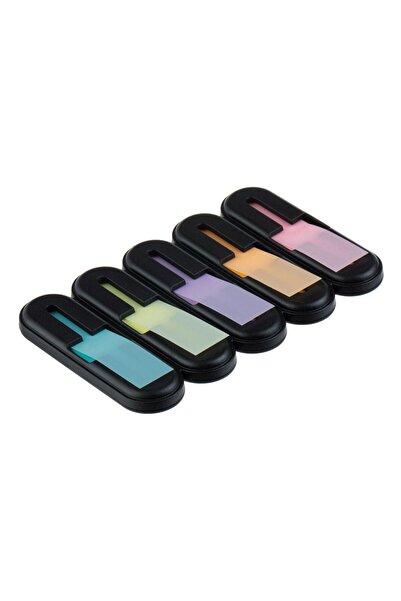 OEM Notite Adezive - Index din Plastic de 5 Culori Pastel in Cutie - 125F