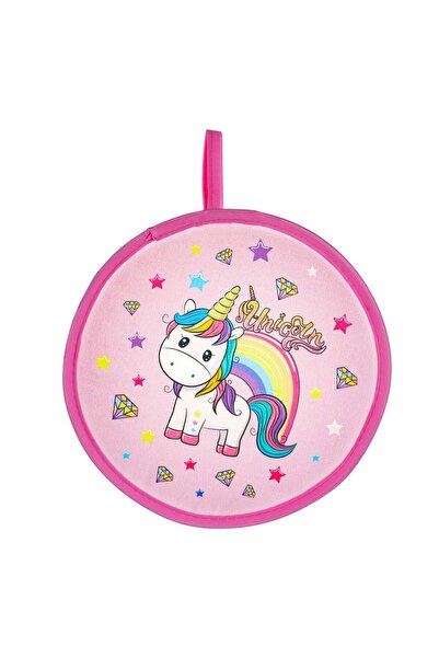 OEM Evantai Unicorn Roz cu Husa Fucsia pentru Copii Ø19.5cm