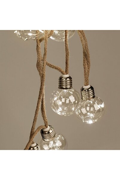 OEM Instalatie de Lumini cu 10 Globuri cu 50 de Becuri LED 2.25m - Alb Cald