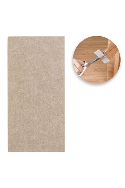 OEM Beige Felt Adhesive Furniture Protector 20x10cm