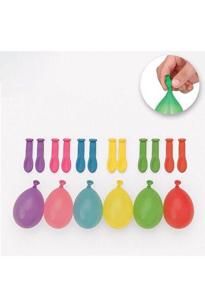 OEM Πολύχρωμα Μπαλόνια με Σύστημα Κλιπ & Αντάπτορα Νερού - 500 τεμάχια