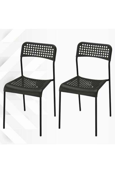 Generic Pixel Furniture Set of 2 Plastic Dining Chairs