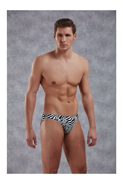 Doreanse Slip pentru bărbați, exclusiv, din modal-bumbac, cu imprimeu zebră
