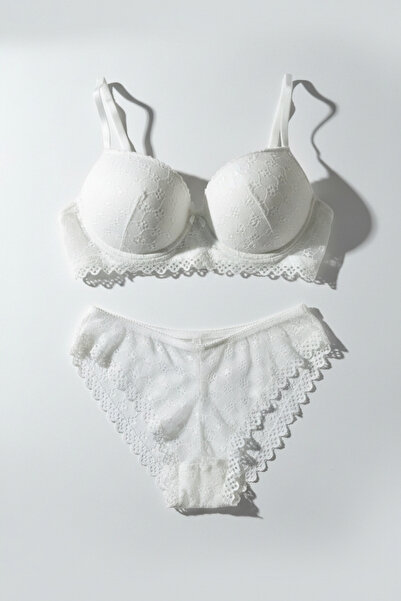 PAPATAY 2319 White Supportive Stretch Fabric • with Clasp • Comfortable & Sty...