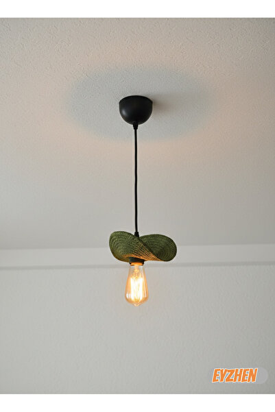 Eyzhen Bohem Tarz Bükülebilir Haki Yeşil Sarkıt Avize Şekil Verilebilir Dekor...