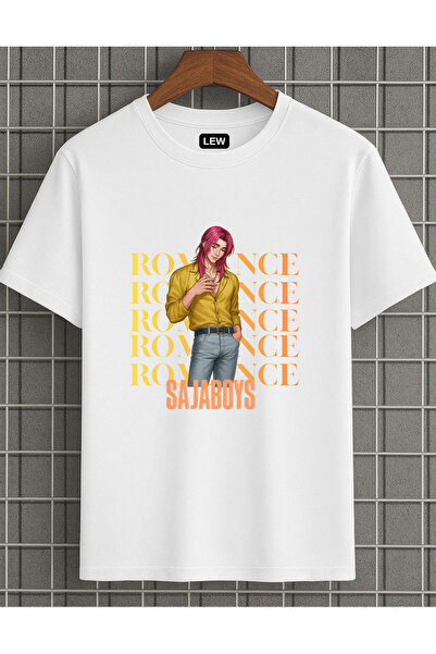 lovver Tricou din bumbac imprimat premium cu design de personaje Kpop Romance...