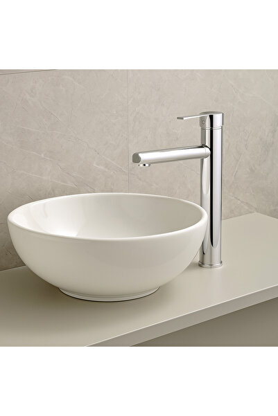 banyosepeti صنبور حوض لونار كروم - طلاء كروم لامع، طراز عالي الجودة