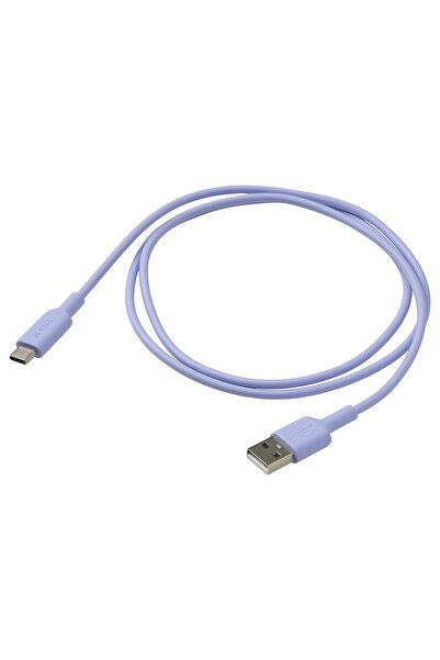 IKEA Cablu SITTBRUNN USB tip A la USB tip C, violet, 1,0 m