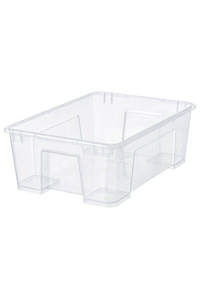 IKEA Cutie SAMLA, transparentă, 39 x 28 x 14 cm/11 l